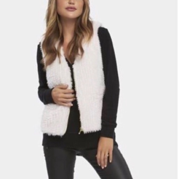 Tart Collections Kyla Faux Fur Open Vest | Sz M - Picture 7 of 7